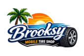 Brooksy Mobile Tire Shop Logo